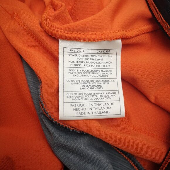 Nike Fit Dry Men's Size Large Orange & Grey Full Zip Running Vest - Picture 8 of 12